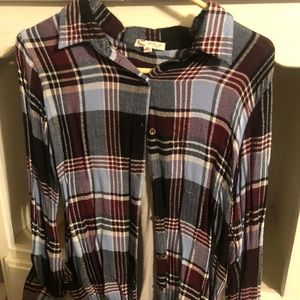 Plaid button down